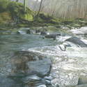 River Esk, Near Glaisdale. Gouache. 2009. 225 x 330mm