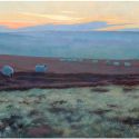 1.15.0 Danby Low Moor Sunset. 2017 . acrylic  660mm x 220mm