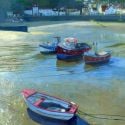 1.5.0 Staithes Boats. 2017. Acrylic 250x360mm