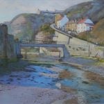 116 'Staithes Beck Spring' acrylic 2015 360mm x250mm