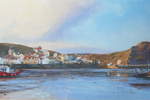 23. Staithes Harbour. Gouache. 2010. 500x250mm. SOLD