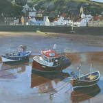 2.Staithes Boats # 2 Acrylic. 160 x 240mm. 2010 SOLD