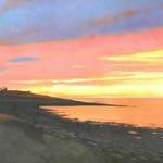 7. Dunstanburgh Sunrise. Acrylic. 360 x 250mm. 2010