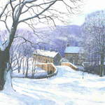 10. Lealholm Snow # 2. Acrylic. 360  x 250mm. 2010