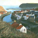 11. Staithes From Cowbar. Acrylic.  310 x 220mm. 2010